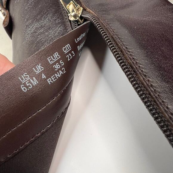 Naturalizer Rena 2 Leather Knee High Riding Boot Side Zip Black Women 6.5M NWOB - Picture 9 of 9